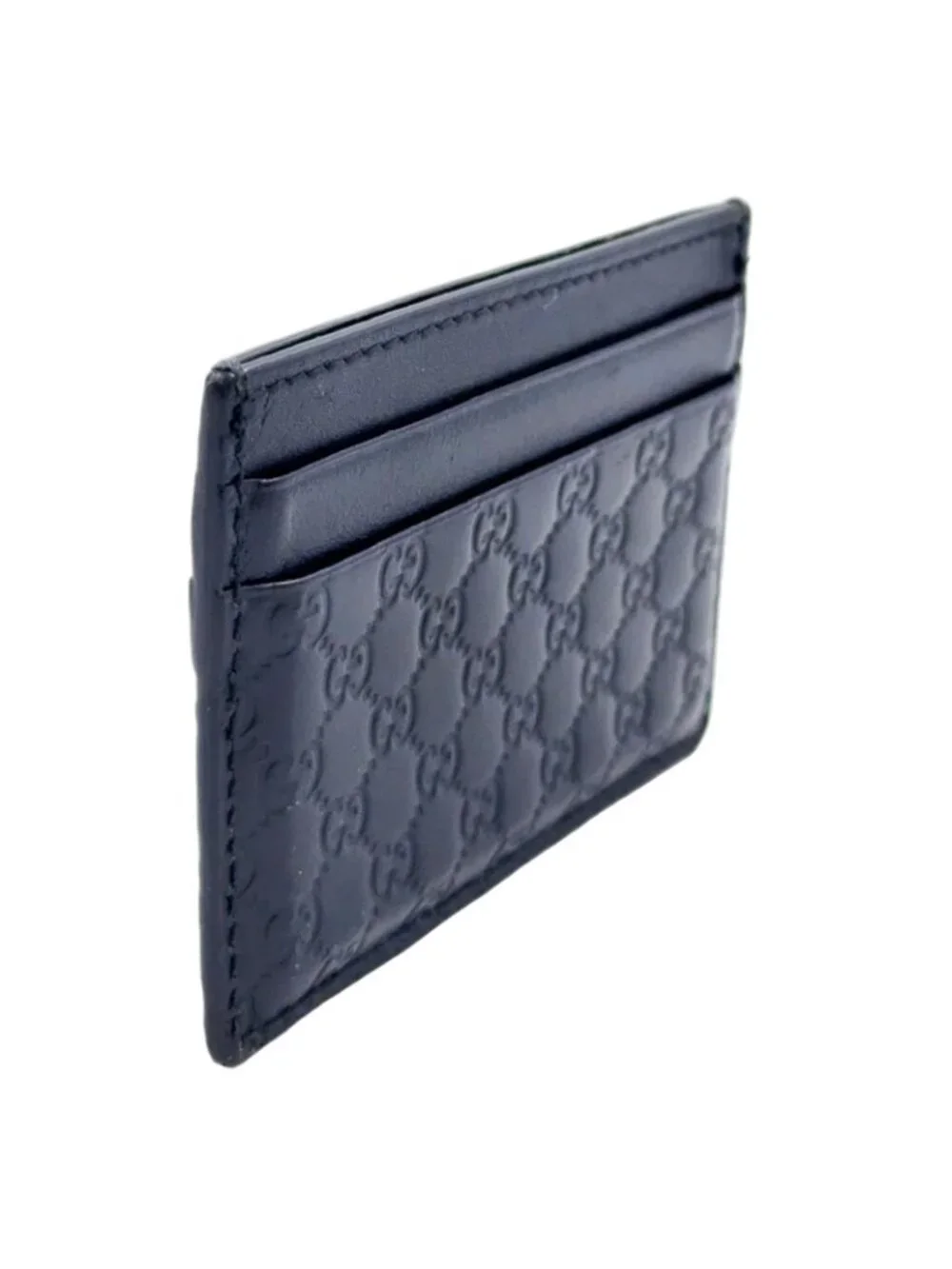 Gucci Micro Guccissima Leather Black Card Case - Picture 2 of 13
